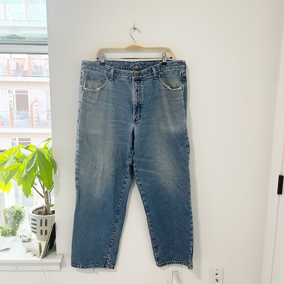 LL Bean Men's Double L Relaxed Fit Flannel Lined Jeans Size 40X30 - Picture 1 of 8